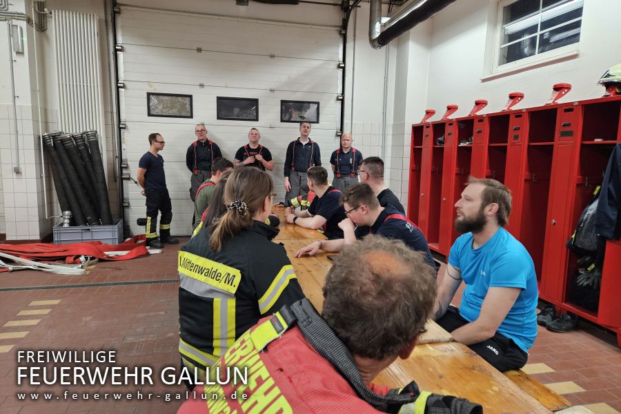 Ausbildung mit der Feuerwehr Mittenwalde